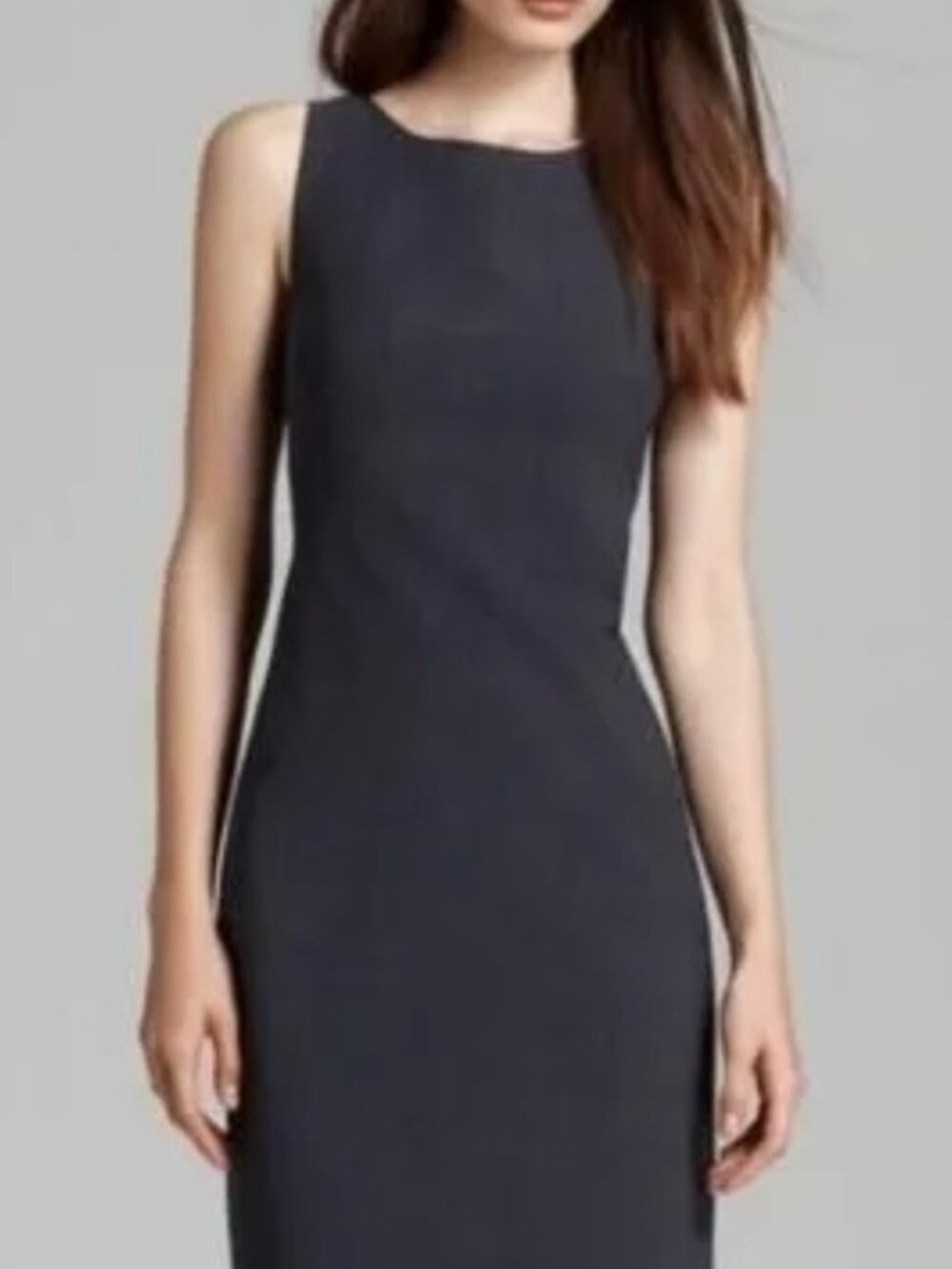 Excellent condition. Theory Sleeveless Dress Size 2, Navy Blue